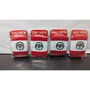 Bacardi Wristbands Lot of 4 Packs (8 Total) NEW Promo Bar